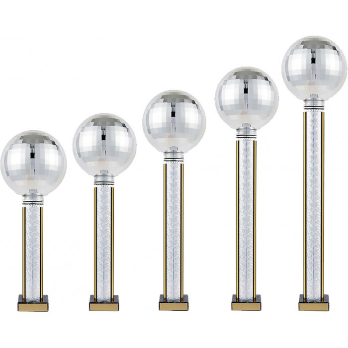 SILVER COLUMN DANCE TOWER TROPHY - 5 SIZES (380MM - 580MM) ***bulk buy discounts available***